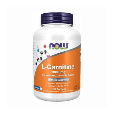 美国NOW Foods L-Carnitine 左旋肉碱氨基酸1000毫克健身支持