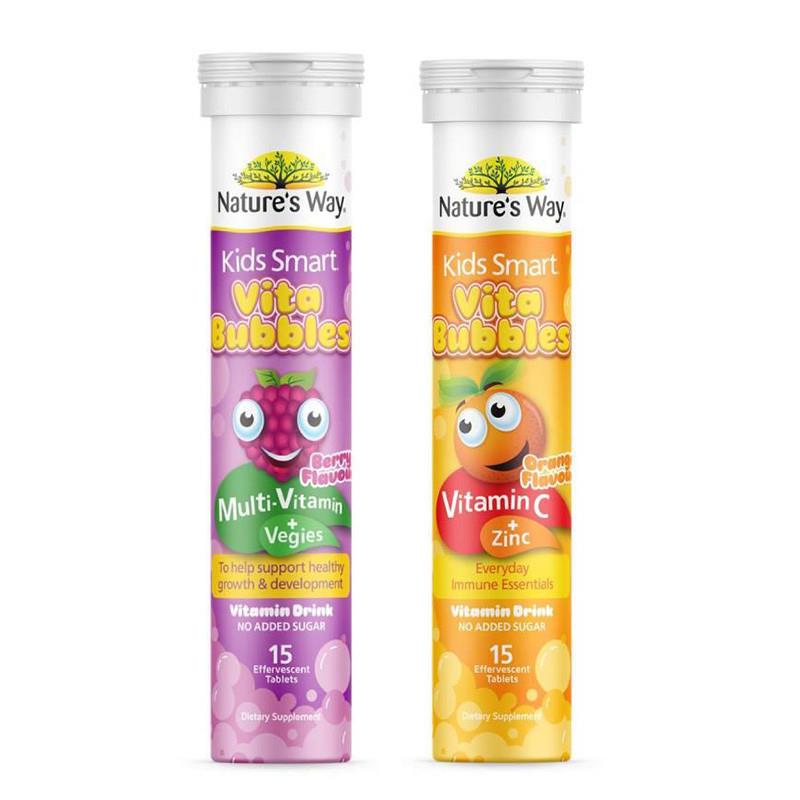 保税现货新西兰Natures Way佳思敏复合维生素 VC儿童多维泡腾片