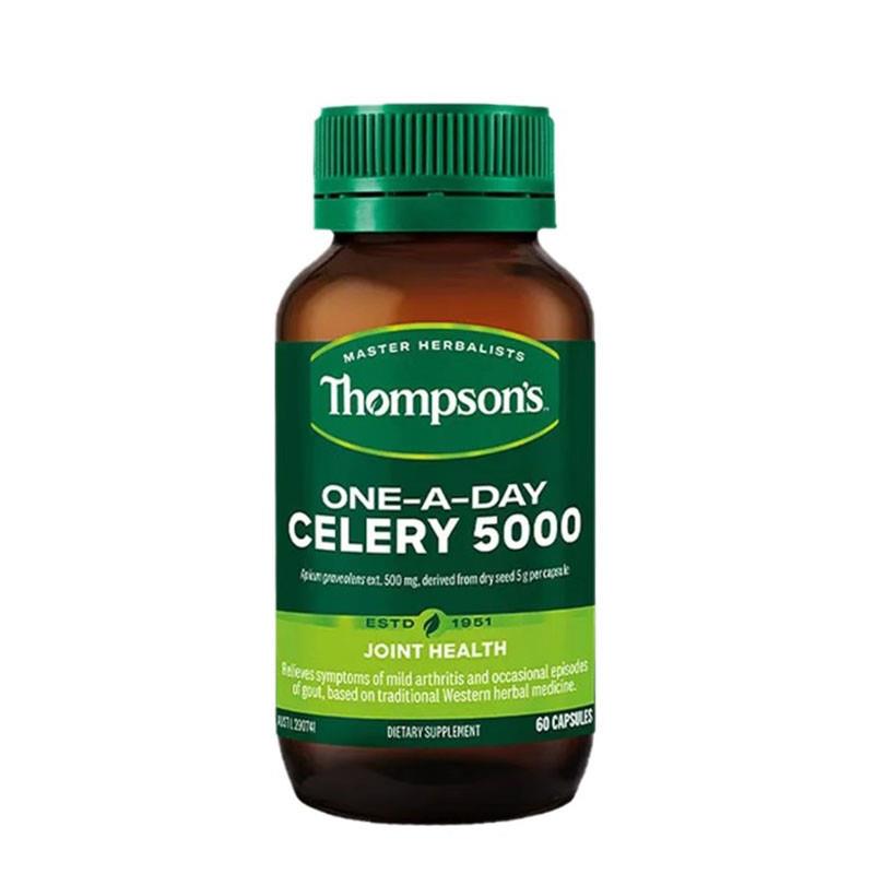 保税现货新西兰澳洲Thompsons汤普森芹菜籽胶囊5000mg60粒痛F尿酸