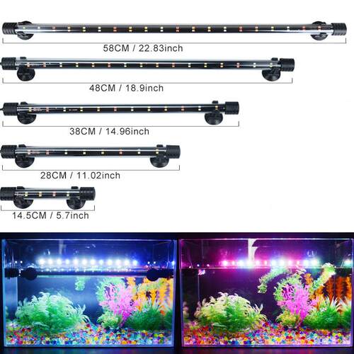 14-58CM Aquarium Light Fish Tank Submersible Light Lamp