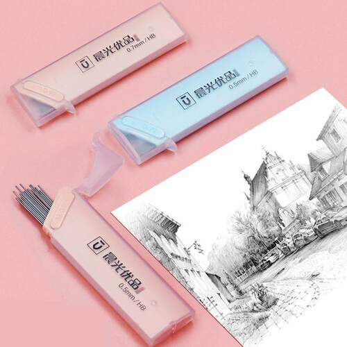 0.5/0.7mm Graphite Lead 2B Mechanical Pencil Replace Lead Pe