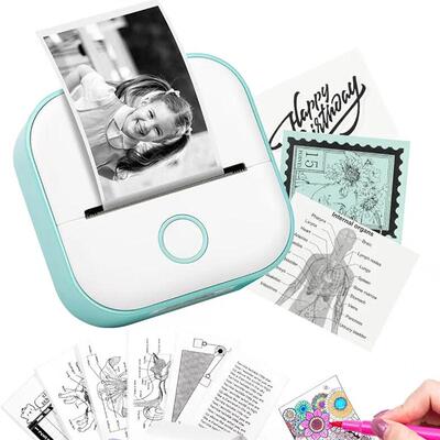 Mini Sticker Printer T02 Portable Thermal Printer Inkless