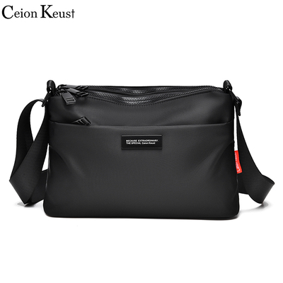 CeionKeust斜挎包男士牛津布单肩包轻便休闲小男包迷你手机包韩版