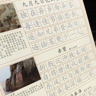 小学生古诗词练字字帖魔幻速成凹槽年级板本儿童钢笔1 新品 6楷书