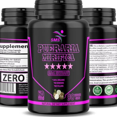美国Pueraria Mirifica葛根胶囊1500 毫克(10:1 提取物)90粒胶囊