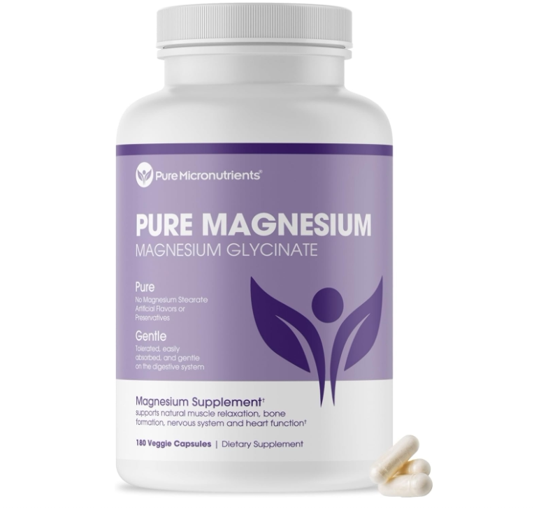 美国Pure Micronutrients营养素甘氨酸镁补充剂(螯合200毫克180粒图片
