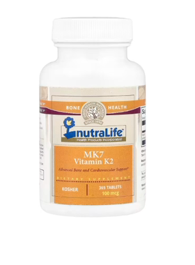 美国NutraLife Mk7 维生素 K2 100 微克 骨骼健康 365 片