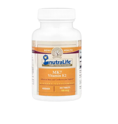 美国NutraLife Mk7 维生素 K2 100 微克 骨骼健康 365 片