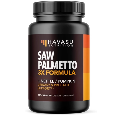 美国HAVASU NUTRITION锯棕榈含刺荨麻和南瓜籽泌 前列腺男士健康