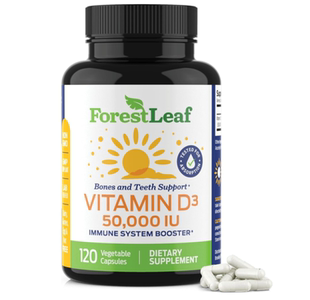 美国ForestLeaf维生素D3+维生素D 骨骼肌肉健康和免疫支持120 粒