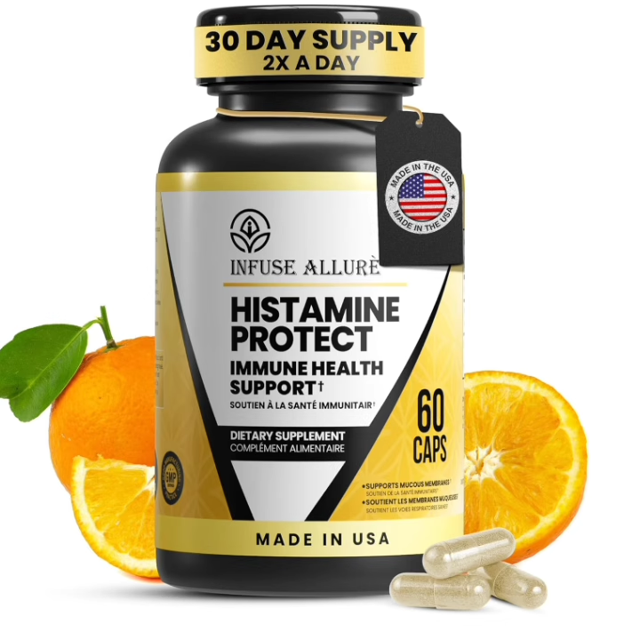 美国 Infuse Allurè 氧化酶 DAO酶 分解组胺不耐受性60 粒胶囊