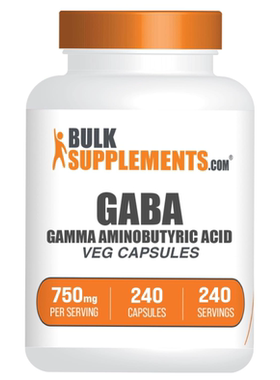 美国BulkSupplements.com Gamma 氨基丁酸GABA补充剂750毫克240粒