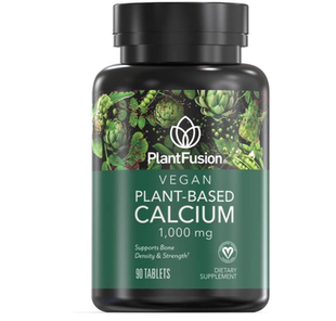 美国PlantFusion 素食钙优质植物基钙1000 毫克镁D3,K2 和硼 90粒