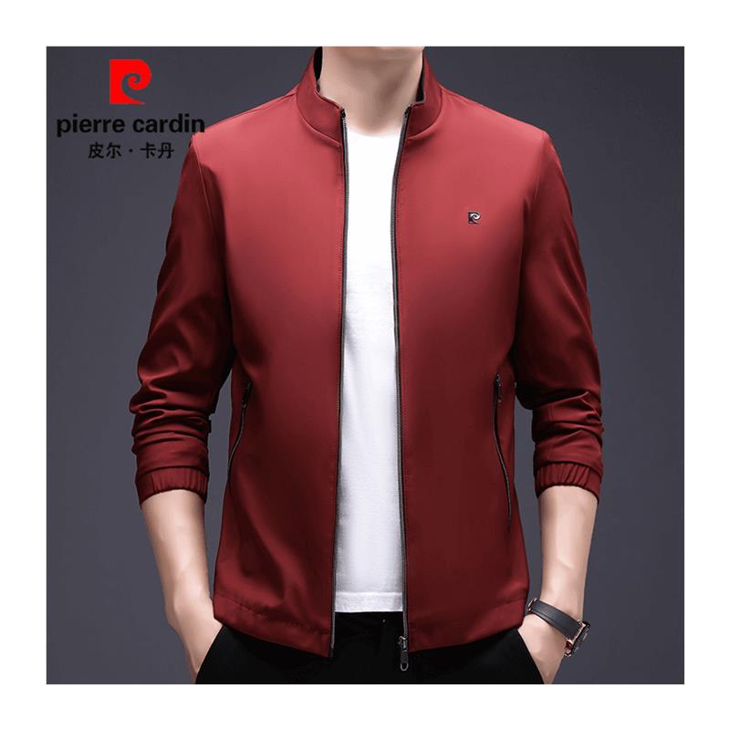 皮尔卡丹秋冬新款商务行政夹克衫