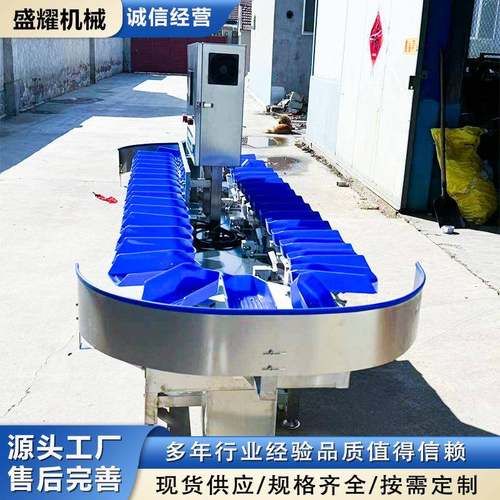 盛耀 海蛎子重量分选称 甲鱼5级重量分拣机 海参林蛙称重分级机