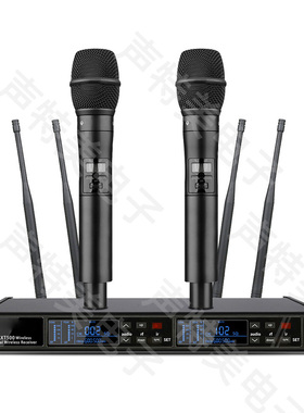 AXT-500 一拖二专业无线演出话筒歌手唱歌家用直播KTV无线麦克风