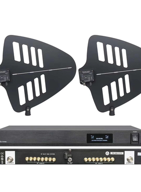 话筒天线放大器 可4套4天线无线接收机500MHz~950MHz频率舞台演出