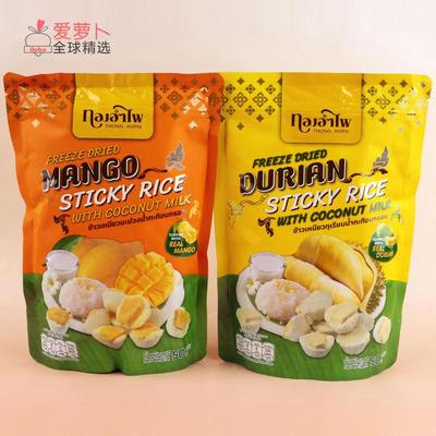 泰国Thong ampai冻干芒果榴莲糯米酥50g