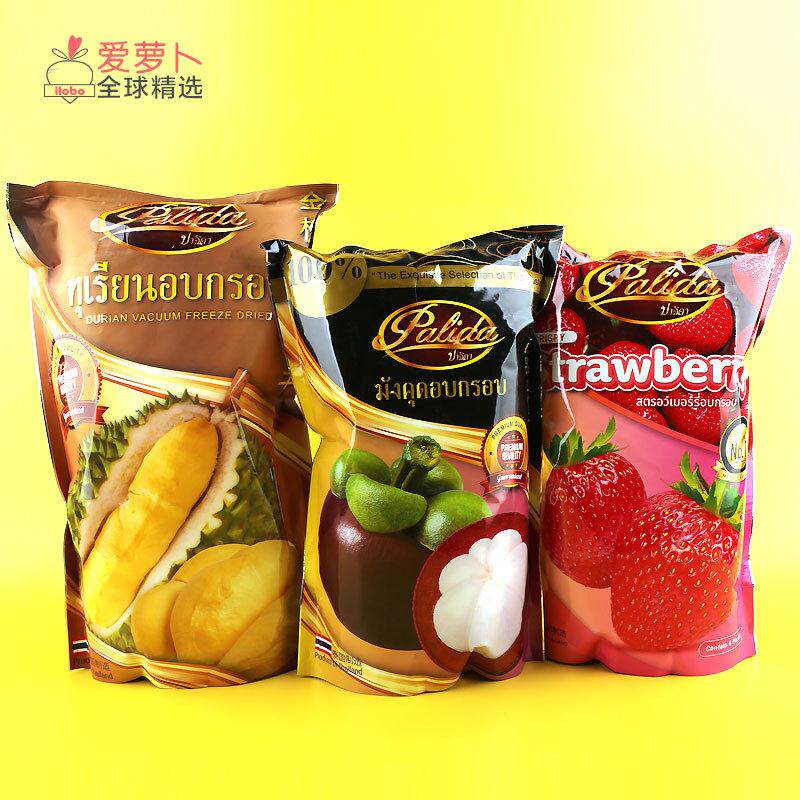 PALIDA泰国金枕头榴莲冻干 山竹草莓冻干榴莲糯米饭芒果干