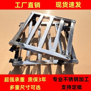不锈钢移动花盆底座煤气罐托厨房卫生间底座万底托底盘加厚定做