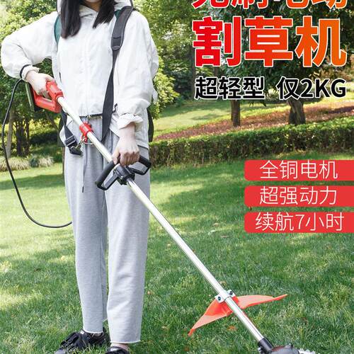 德国进口大功率电动割草机家用小型打草机充电式锂电池草