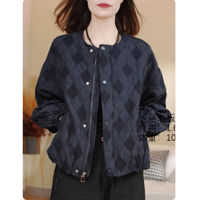 加棉外套女2025秋冬季新款小棉衣