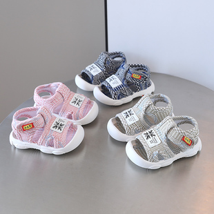 2022婴儿凉鞋学步鞋女宝宝一岁宝宝鞋子1学步鞋软底男宝夏2布凉鞋