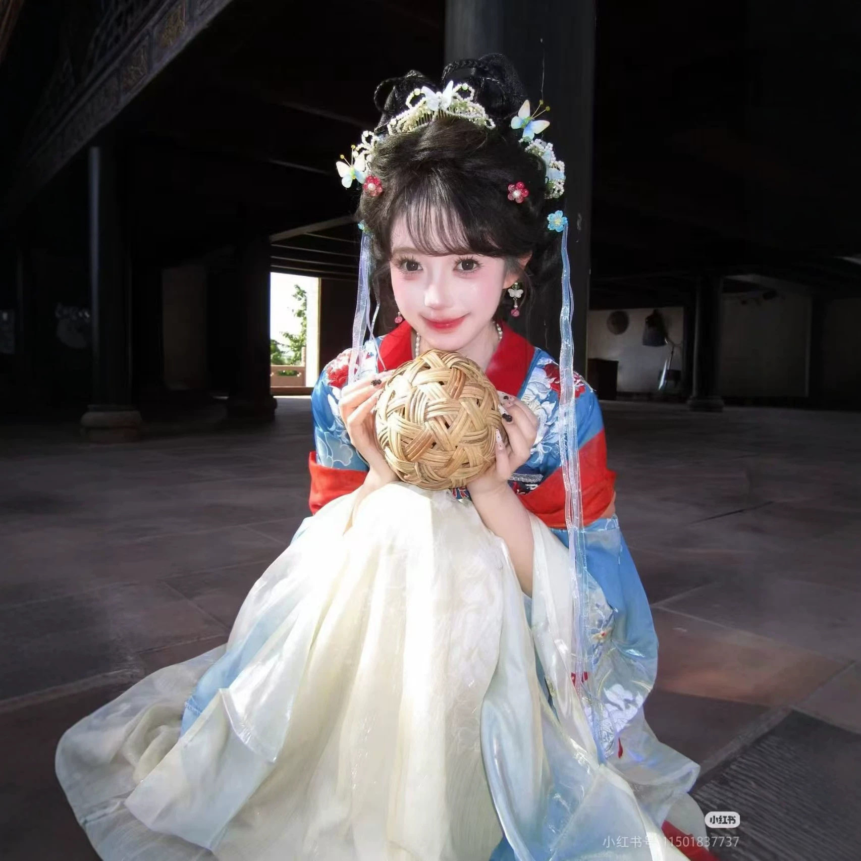 白玉原创明月汉服重工刺绣仙气南北朝日常大袖套装齐胸春夏唐制