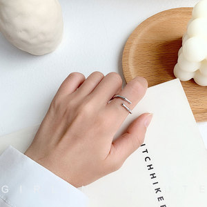 竹节开口可调节戒指