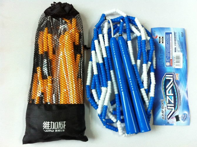 正品维加威专业跳跃绳 4米5维加威 节拍跳绳 竹节跳绳