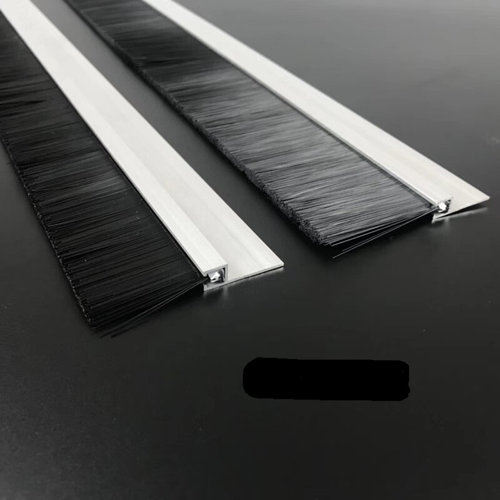 铝合金条刷密封条刷 黑白尼龙丝密封挡尘电梯条刷 机械工业毛现货