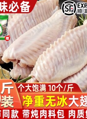 无冰鸭翅中冷冻生鲜烧烤卤味