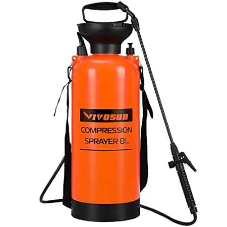 VIVOSUN 2-Gallon Pump Pressure Sprayer， Pressurized Lawn