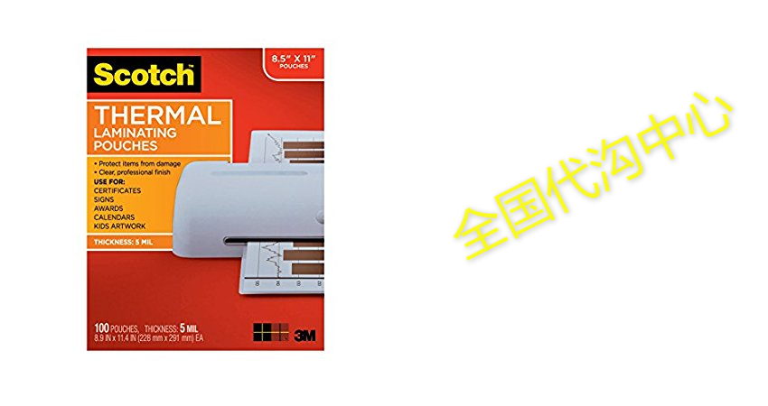 Scotch Thermal Laminating Pouches, 8.9 x 11.4-Inches, 5 mil在类目 居家布艺, 餐桌布艺, 桌布中 - 来自Buy2taobao.com提供专业的淘宝代购服务