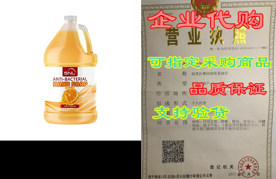 snl quality anti-bacterial hand soap with gentle lotion