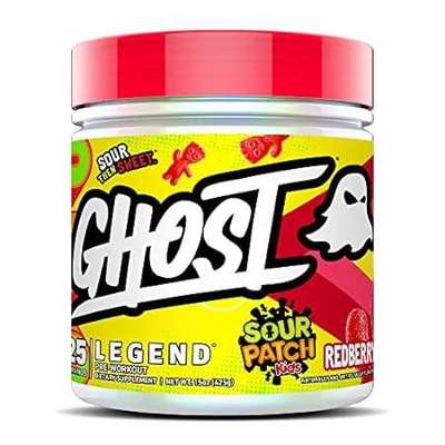 GHOST Legend V2 Pre-Workout Energy Powder， Sour Patch Kid