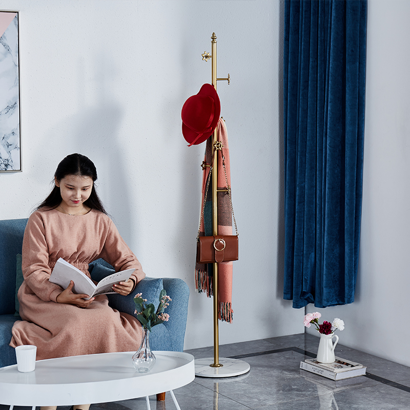 ins简约现代风金属大理石挂衣架