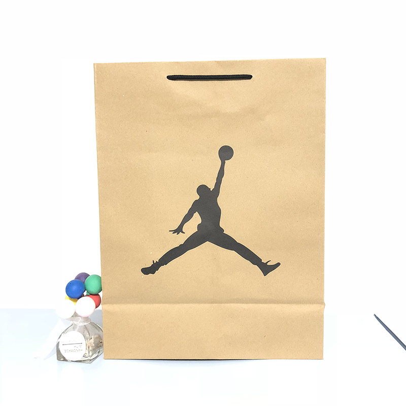 aj乔丹 加大牛皮纸袋子高帮鞋盒服装礼品购物手提袋
