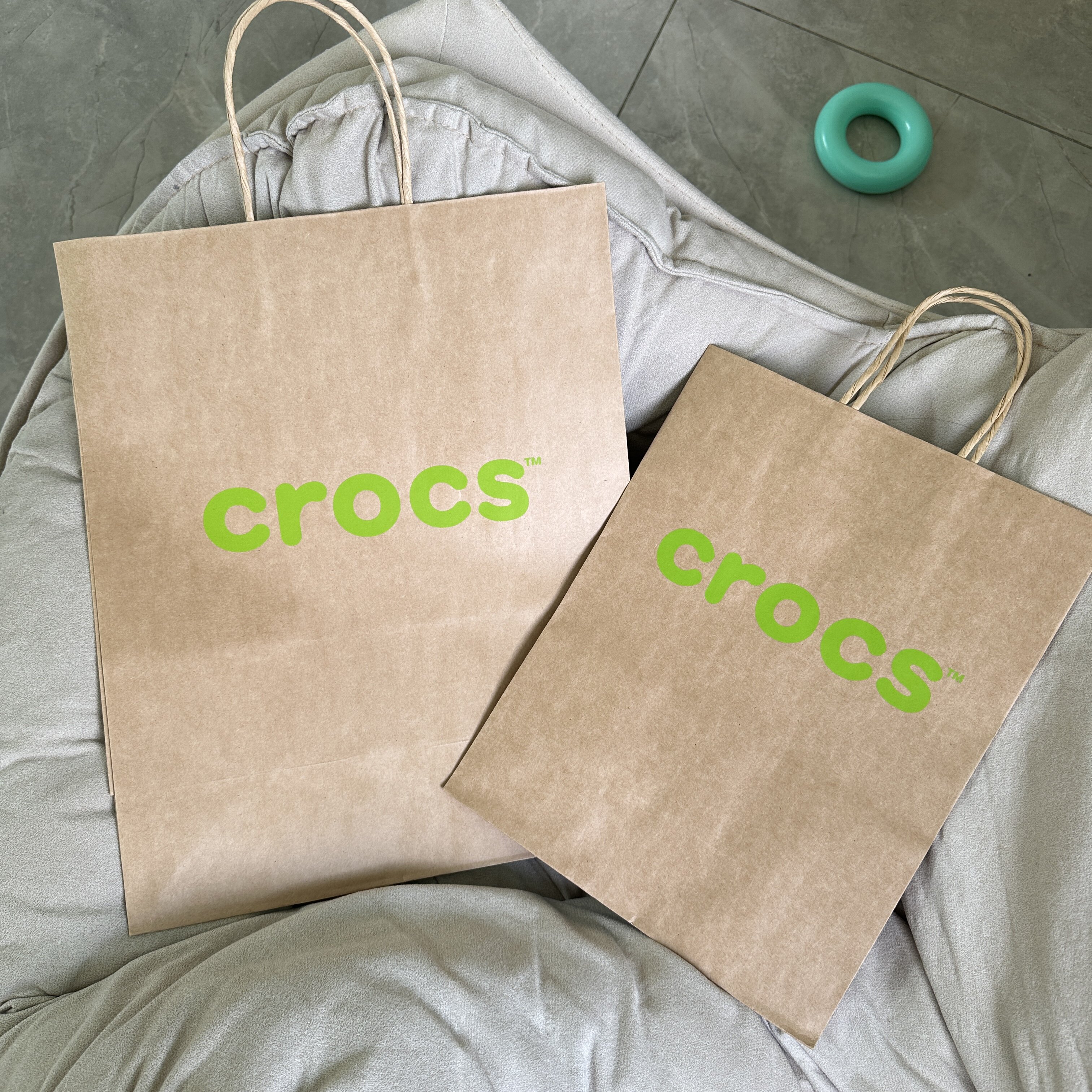 Crocs卡洛驰专柜购物袋 门店正品手提袋子