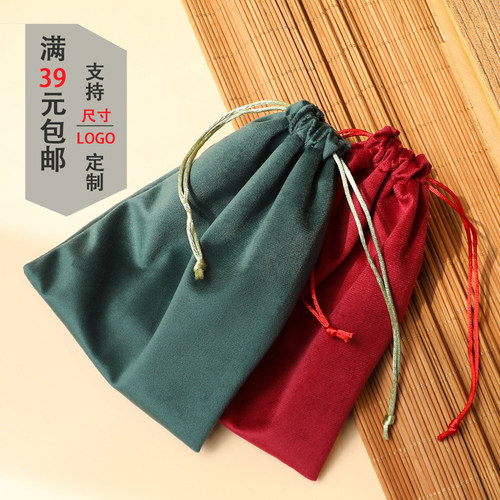 良角多色绒布袋收纳袋防尘束口袋