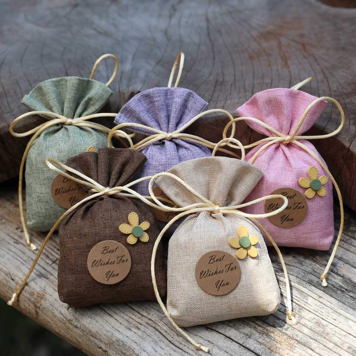 良角木工花卡片香包袋