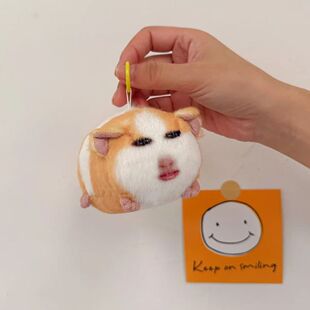 仙女下凡猪妞挂件毛绒玩具搞怪荷兰猪玩偶可发声表情包娃生日礼物