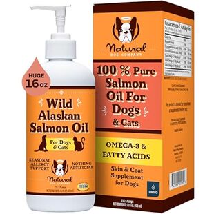 Natural Dog Company Pure Wild Alaskan Salmon Oil for Dogs