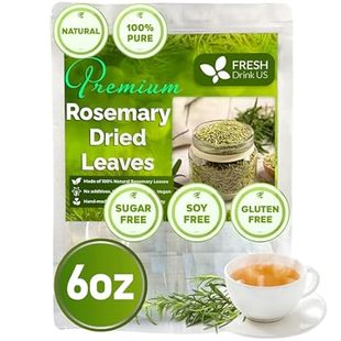 FreshDrinkUS， Premium 6oz Rosemary Leaves， 100% Natural &