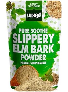 WIXAR Slippery Elm Bark Powder - Soothe Digestive Health，