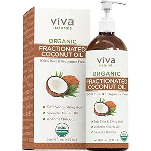 Viva Naturals Organic Fractionated Coconut Oil 16oz- Mois