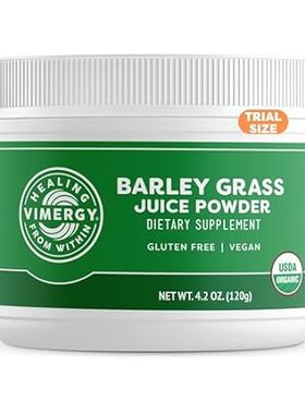 Vimergy USDA Organic Barley Grass Juice Powder， Trial Siz