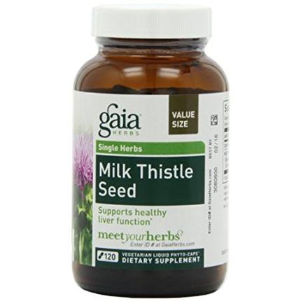 Gaia Herbs Milk Thistle Seed, 120 Liquid Phyto-Capsules