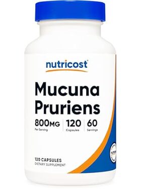 Nutricost Mucuna Pruriens 400mg， 120 Capsules - 800mg Per