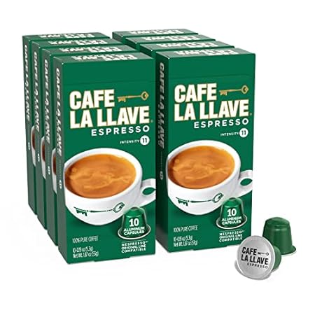 Cafe La Llave Espresso Capsules， Intensity 11-Recylable C